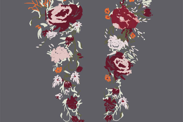 优雅花卉裁片印花服装，展现自然之美的时尚选择