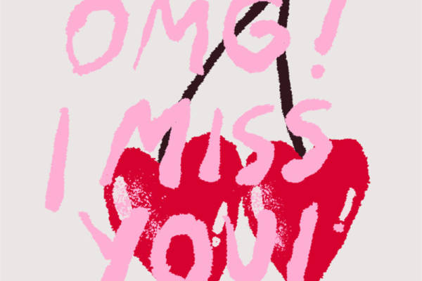 时尚潮流服装印花:OMG! I Miss You 裁片印花设计