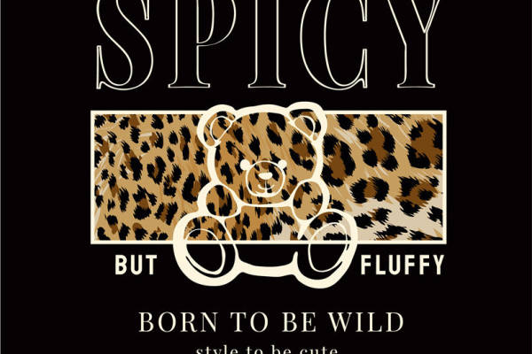 时尚豹纹裁片印花服装：野性与可爱的完美结合