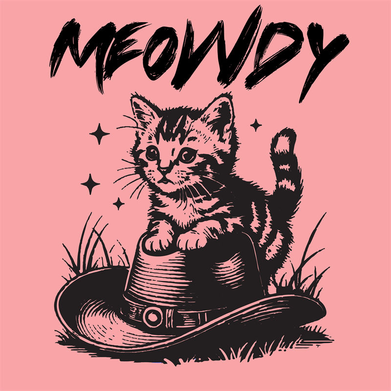 可爱猫咪裁片印花服装：打造时尚个性风格