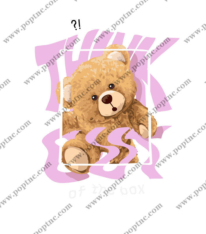 创意卡通裁片印花服装:跳出框架的可爱泰迪熊