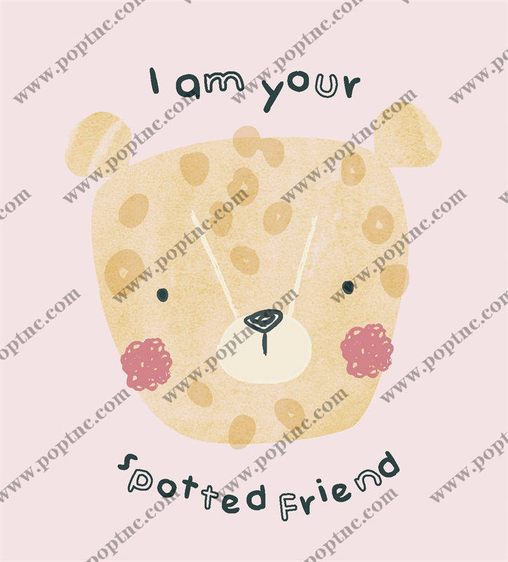 温馨可爱的斑点鹿裁片印花服装,传递友谊的温暖