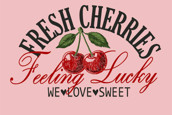 甜美樱桃裁片印花服装：感受幸运与甜蜜的完美结合