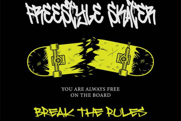自由滑板精神裁片印花服装:打破规则,释放自我