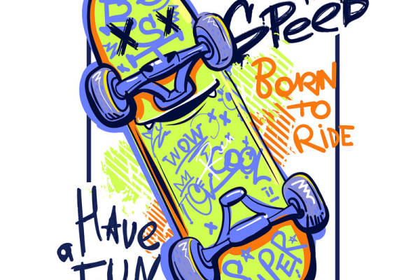 活力滑板裁片印花服装：享受速度与激情的街头风格