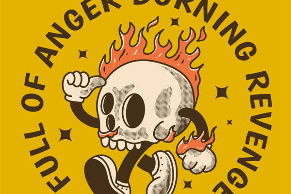 燃烧的愤怒：独特裁片印花服装的叛逆风格