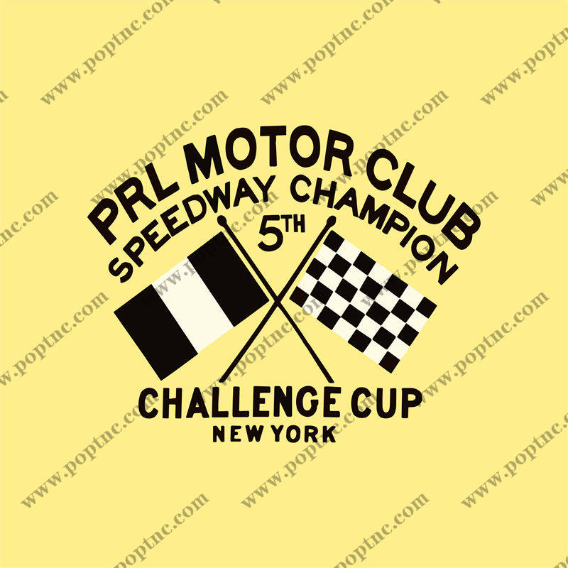 PRR Motor Club Speedway Champion 5th Challenge Cup 裁片印花服装