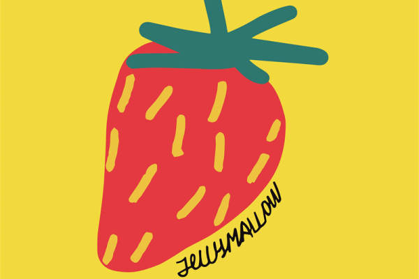 夏日清新风格草莓裁片印花服装印花设计