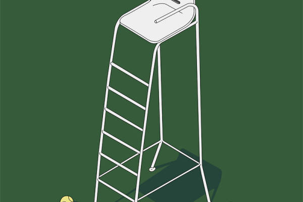 时尚简约白色高脚椅裁片印花服装印花设计