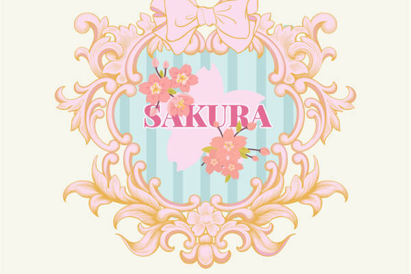 樱花主题优雅服装印花裁片设计，打造春日浪漫风格