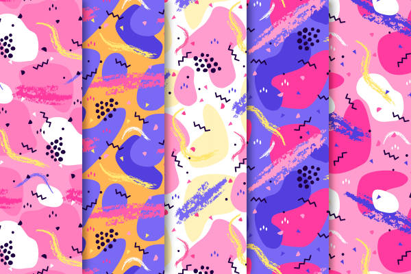 2024年春季新款抽象风格面料印花服装印花设计