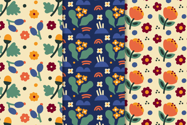 春日花园：多彩花卉图案服装印花面料推荐
