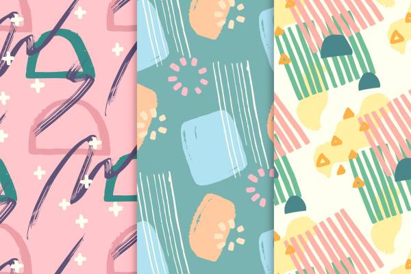 探索色彩斑斓的抽象艺术服装印花面料设计