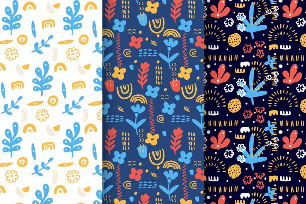 探索自然之美：多款清新风格面料印花服装印花设计