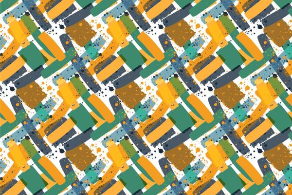 探索抽象艺术:多彩几何图案服装印花面料