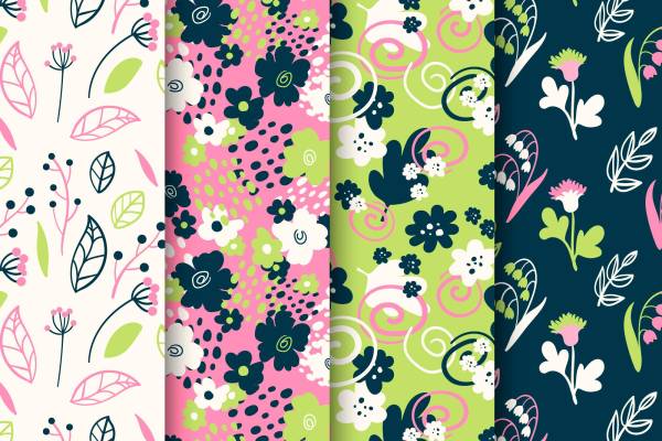 春日花园系列:多彩面料印花与服装印花设计