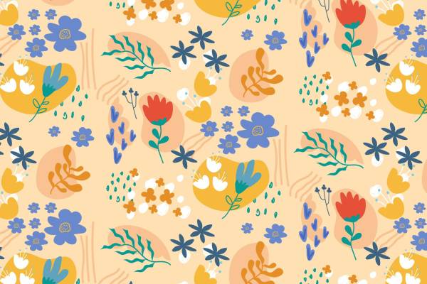 春日花卉图案面料印花，为服装增添自然之美