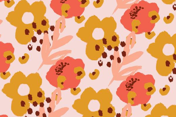 春日暖阳下的花卉面料印花，点亮你的时尚服装