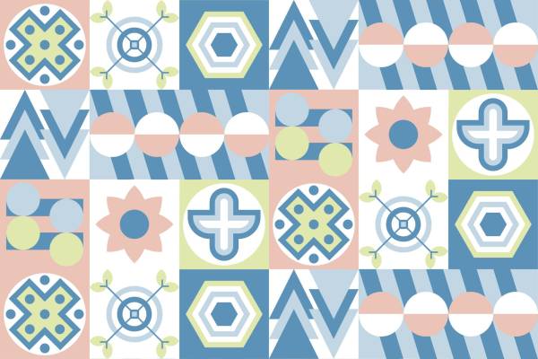 现代几何图案面料印花：时尚服装印花设计灵感