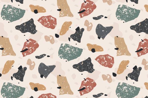 复古风格多彩嘴唇图案面料印花服装印花设计