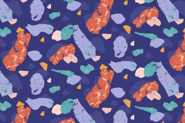 抽象艺术风格面料印花，打造独特服装印花设计