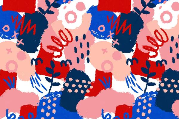 抽象艺术风格面料印花，打造独特服装印花设计