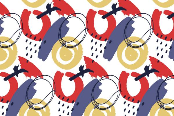 探索抽象艺术：多彩几何图案服装印花设计