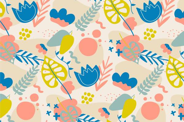 春日活力花卉图案面料印花服装印花设计