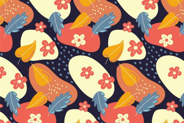 春日花卉图案面料印花，为服装增添自然之美