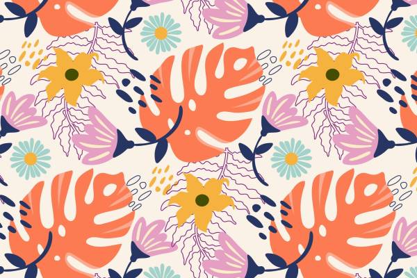 春日花园：多彩花卉面料印花服装设计