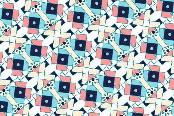 探索几何艺术:现代风格面料印花与服装印花设计