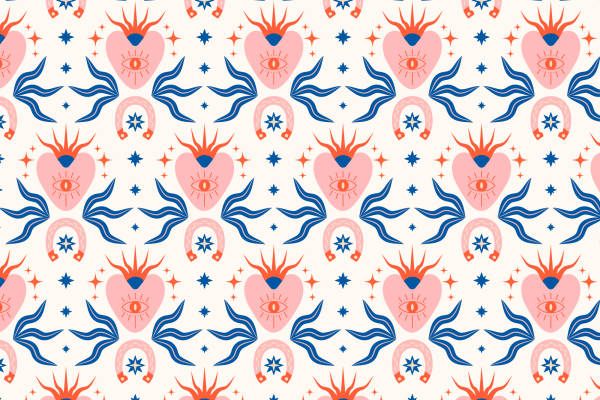 梦幻波西米亚风格服装印花面料设计