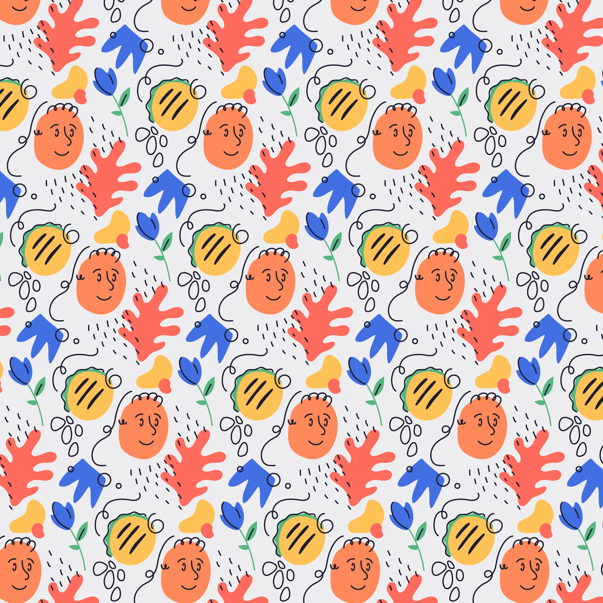 活力四射的卡通人物面料印花,为服装增添趣味