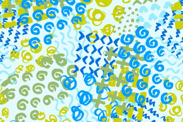 活力四射的抽象图案服装印花面料设计