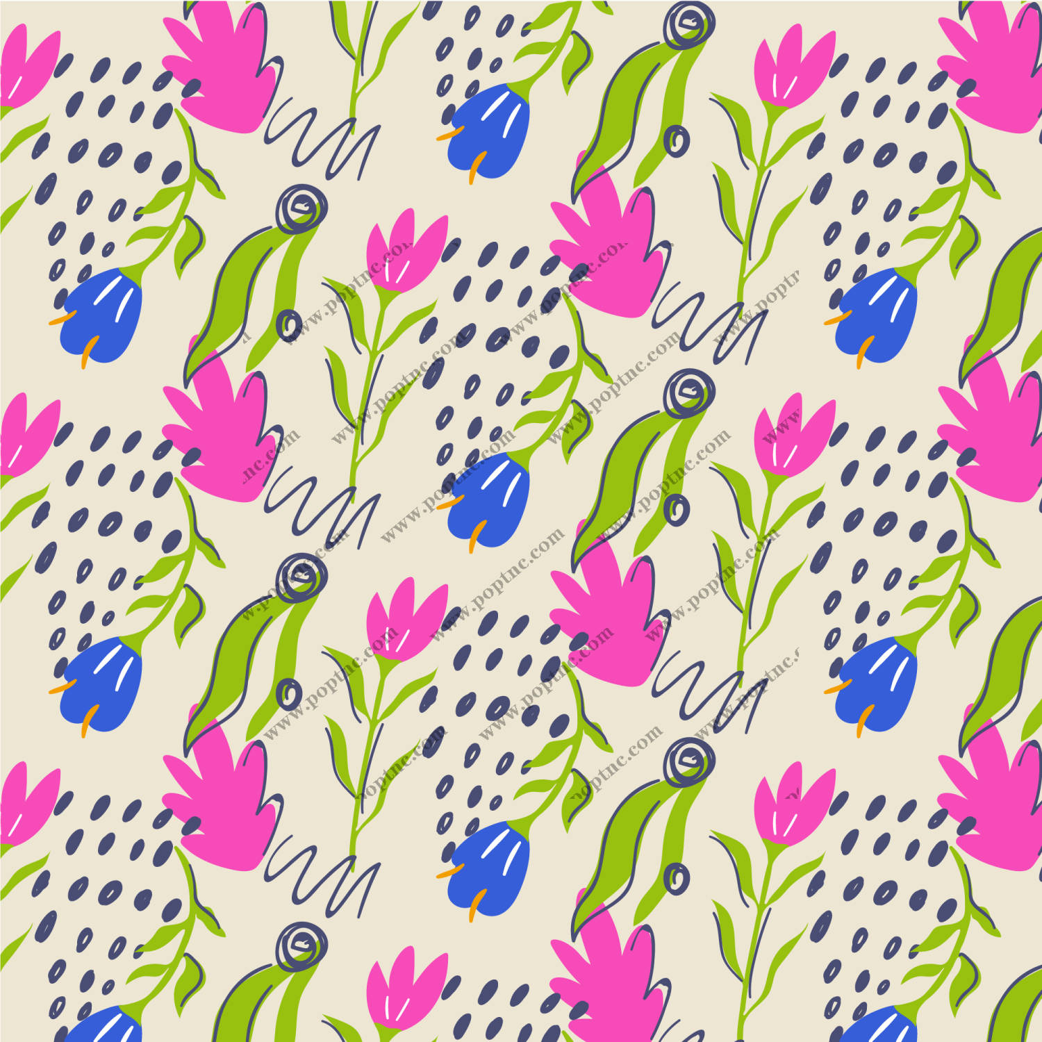 春意盎然的花卉面料印花 为服装增添自然之美