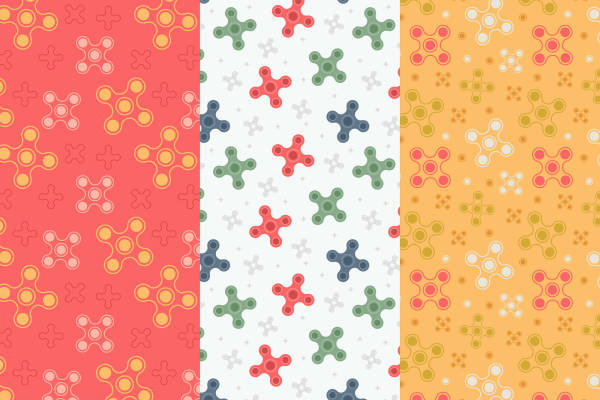 多彩纺锤形图案面料印花,点亮你的服装世界