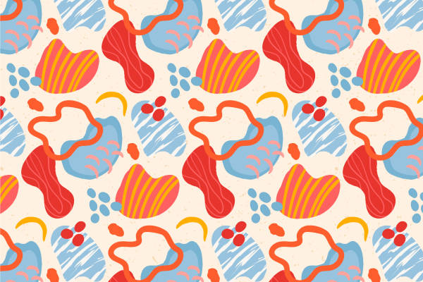 活力四射的抽象艺术面料印花，点亮你的服装