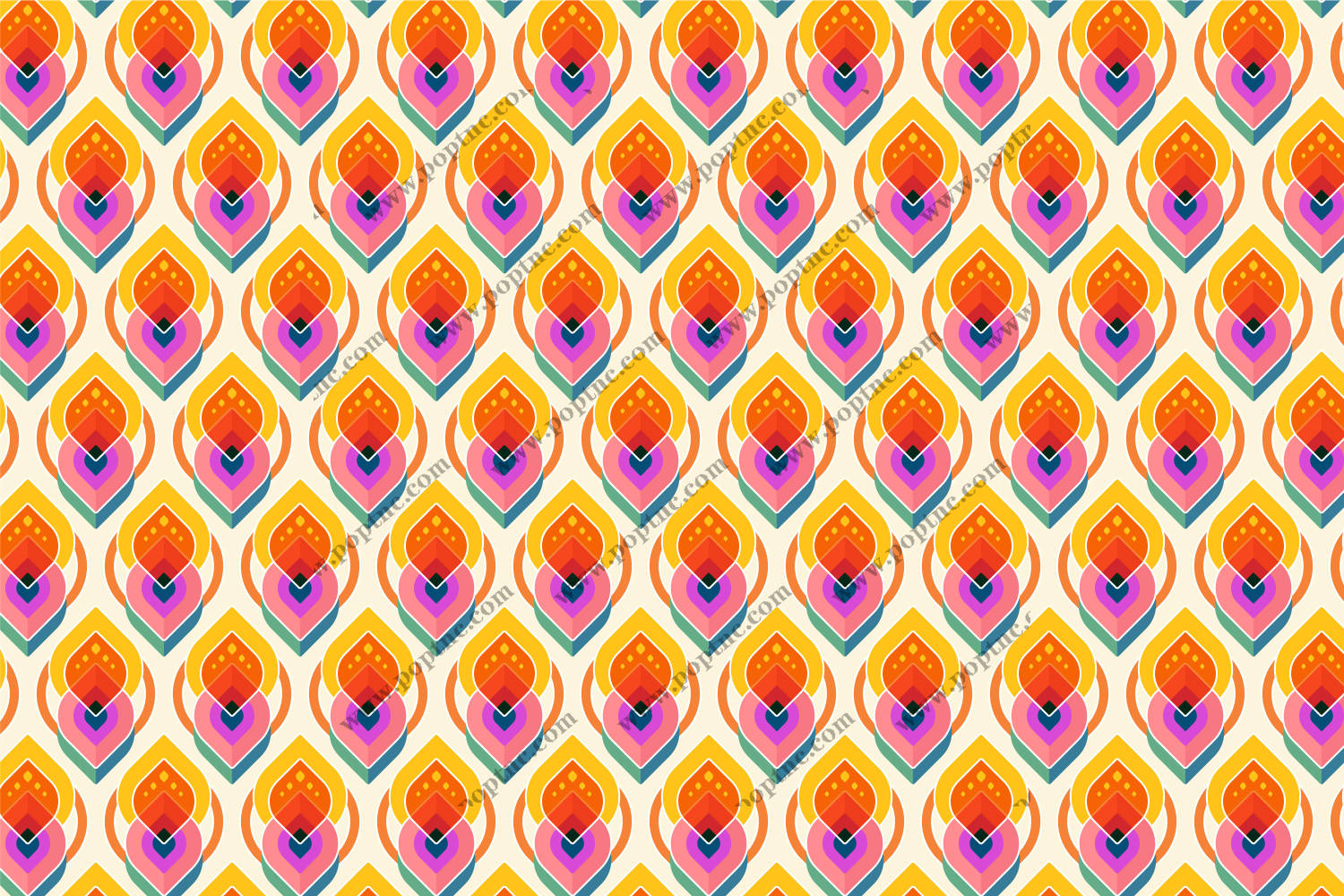 探索充满活力的几何图案服装印花:时尚与艺术的完美结合