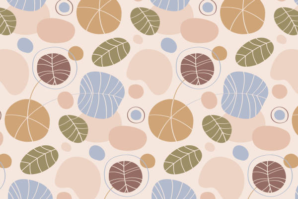 自然灵感:柔和色调的服装印花面料设计
