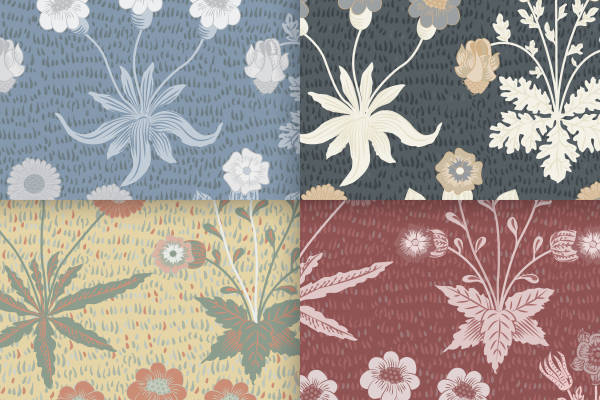 探索自然之美：多色花卉面料印花与服装印花设计