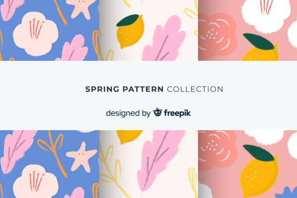 春日花卉图案服装印花面料设计，唤醒你的时尚灵感