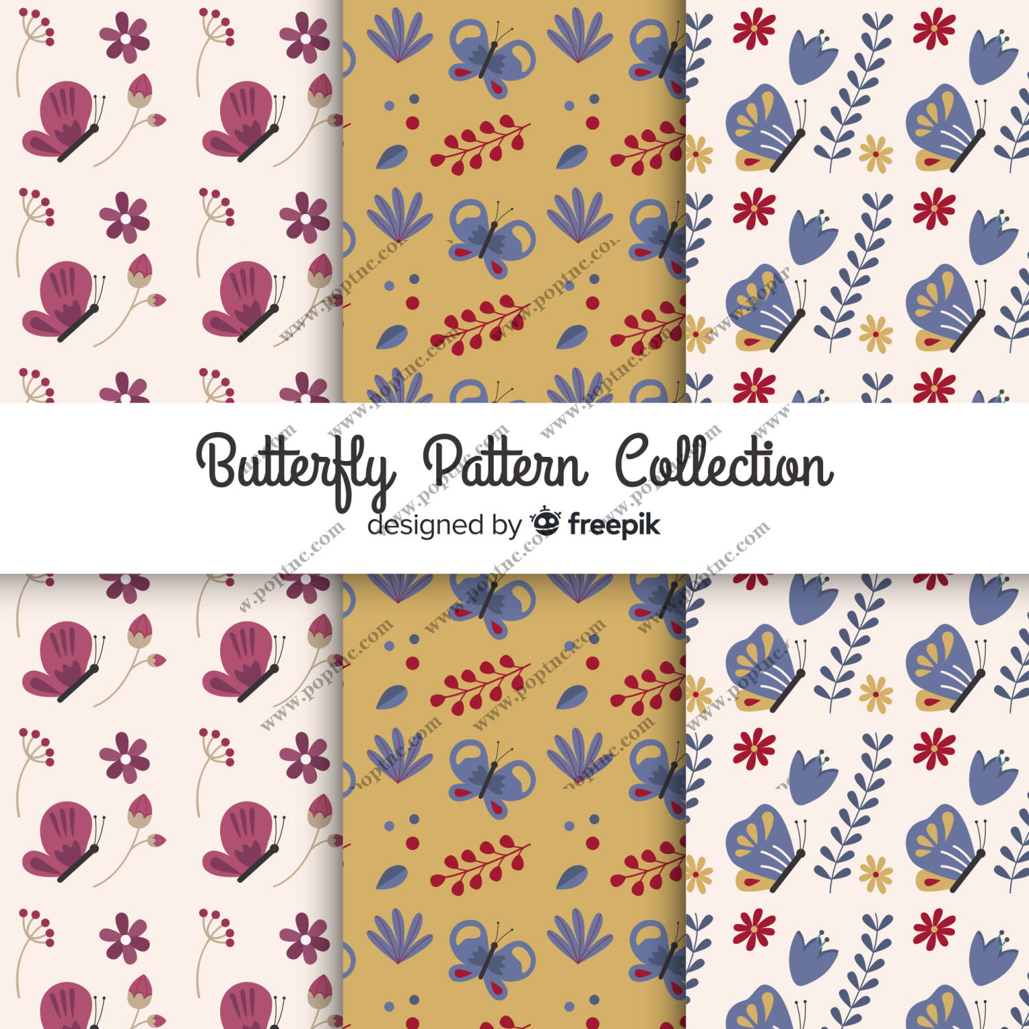 春季时尚必备:多彩蝴蝶与花卉面料印花服装