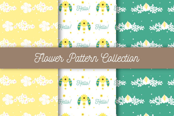 春日清新花卉面料印花与服装印花设计