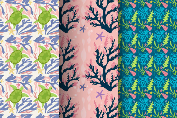 探索自然之美:海洋生物与珊瑚礁面料印花服装