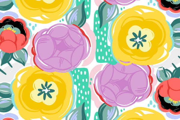 春日绽放:多彩花卉面料印花服装设计