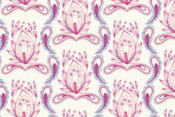 优雅花卉图案面料印花，打造经典服装印花风格