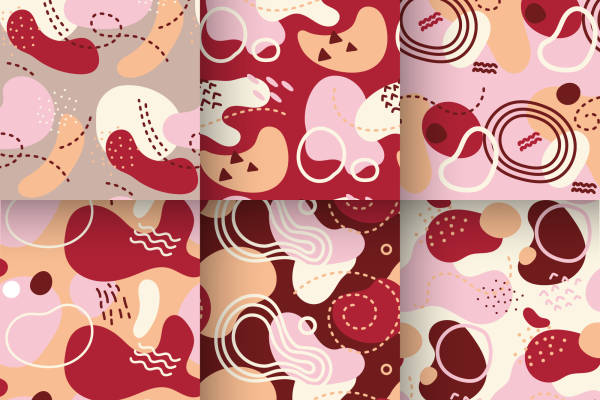 时尚抽象图案面料印花，打造独特服装印花设计