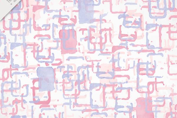 优雅柔和色调的抽象几何服装印花面料设计