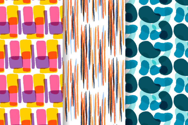 探索多彩抽象图案的面料印花，打造独特服装风格