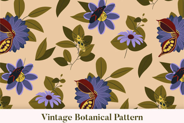 复古花卉图案面料印花,打造优雅时尚服装